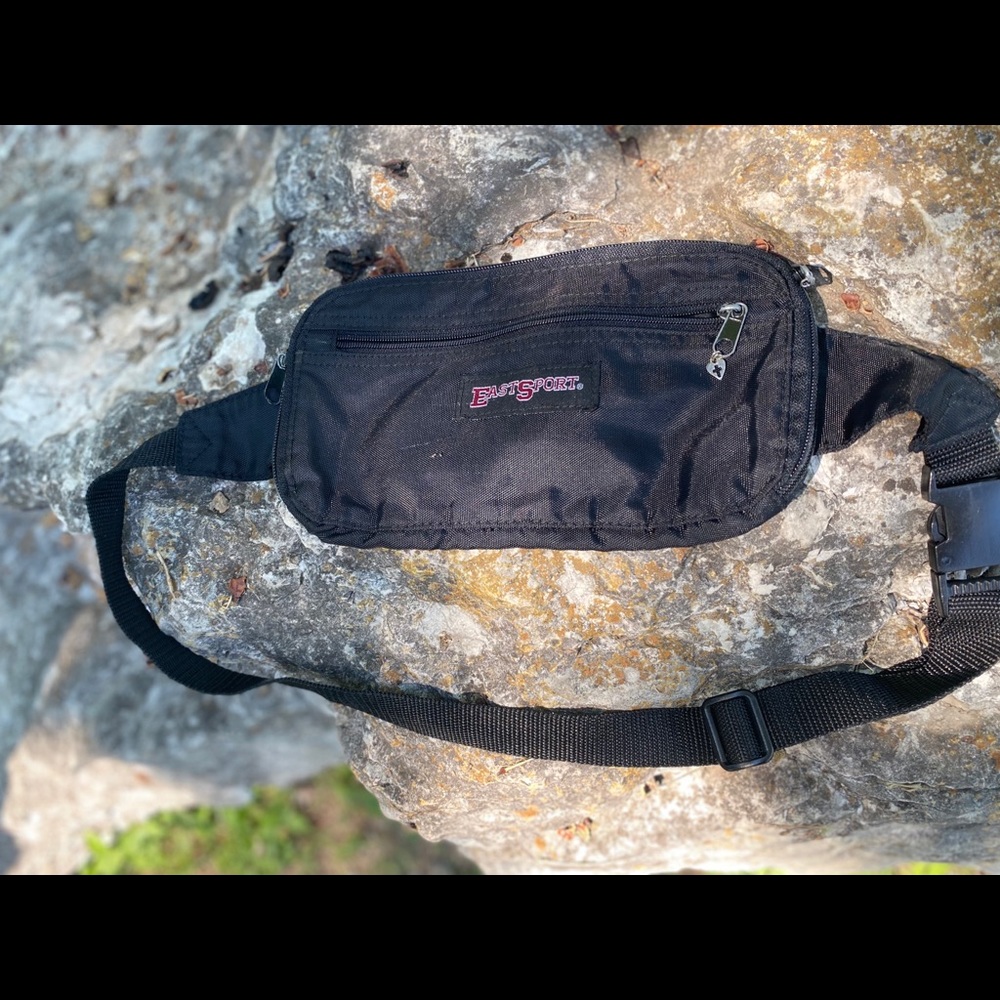 East Sport black waist bag with adjustable strap